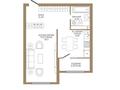 1-комнатная квартира · 45.6 м², Петрозаводская 7/1 за ~ 23 млн ₸ в Алматы, Турксибский р-н — фото 3
