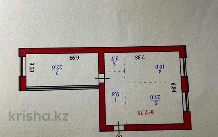 2-бөлмелі пәтер · 73.1 м² · 6/7 қабат, мкр Пригородный 13, бағасы: 26 млн ₸ в Астане, Есильский р-н — фото 24