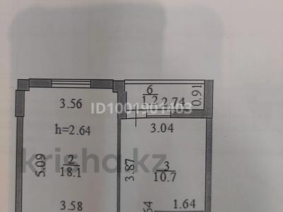 2-комнатная квартира · 41.6 м² · 11/12 этаж, Кабанбай батыра 42 за 24 млн ₸ в Астане, Есильский р-н
