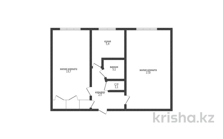 2-комнатная квартира, 42.8 м², 1/5 этаж, кобланды батыра 64 за 12.5 млн 〒 в Костанае — фото 22