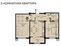 2-бөлмелі пәтер · 61.5 м² · 3/9 қабат, мкр Шымсити, Байдибек би 126/7, бағасы: 33 млн ₸ в Шымкенте, Абайский р-н — фото 2