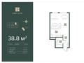2-комнатная квартира · 38.8 м² · 6/6 этаж, Ахметова 45а за 20 млн ₸ в 