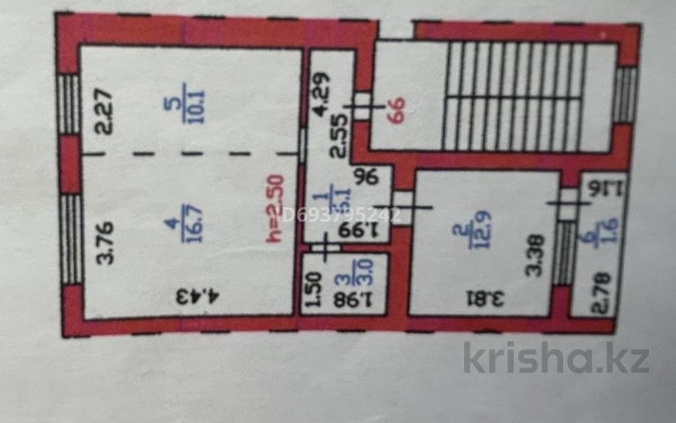 2-комнатная квартира, 50.4 м², 2/5 этаж, Абая за 8 млн 〒 в Приозёрске — фото 2