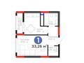 1-комнатная квартира · 34 м² · 2/9 этаж, Улица Е 908 23 — Вдоль пр. Улы дала за 16.9 млн ₸ в Астане, Нура р-н — фото 2