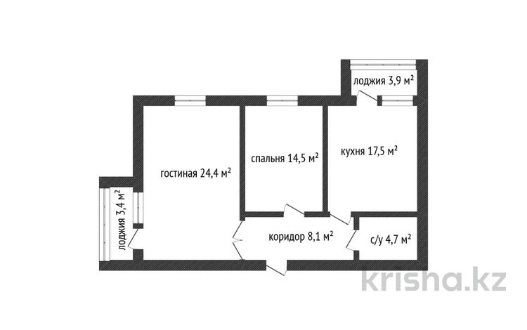 2-комнатная квартира · 74.7 м² · 4/9 этаж, Серкебаева 33 за ~ 29.9 млн ₸ в Кокшетау — фото 17