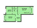 2-бөлмелі пәтер · 69 м² · 3/5 қабат, Генерала Арыстанбекова 3/10, бағасы: 37 млн ₸ в Костанае — фото 2