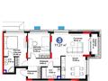 3-комнатная квартира · 77.27 м² · 2/9 этаж, Жошыхана 10 за 56.5 млн 〒 в Астане, Сарыарка р-н — фото 3