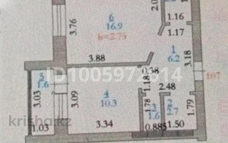 1-комнатная квартира · 42 м² · 8/9 этаж, мкр. Алтын орда 25г за 15.5 млн ₸ в Актобе — фото 10