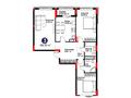 3-бөлмелі пәтер · 85.96 м², Е 354 5, бағасы: ~ 56.6 млн ₸ в Астане, Есильский р-н — фото 3