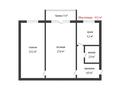 2-комнатная квартира · 46 м² · 2/5 этаж, улица Мангельдина 34 — 8-й микрорайон за 19 млн ₸ в Шымкенте, Туран р-н — фото 11