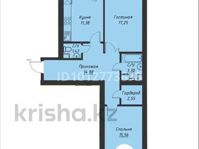 2-бөлмелі пәтер · 70 м² · 5/5 қабат, мкр Уркер 128, бағасы: 27.5 млн ₸ в Астане, Нура р-н