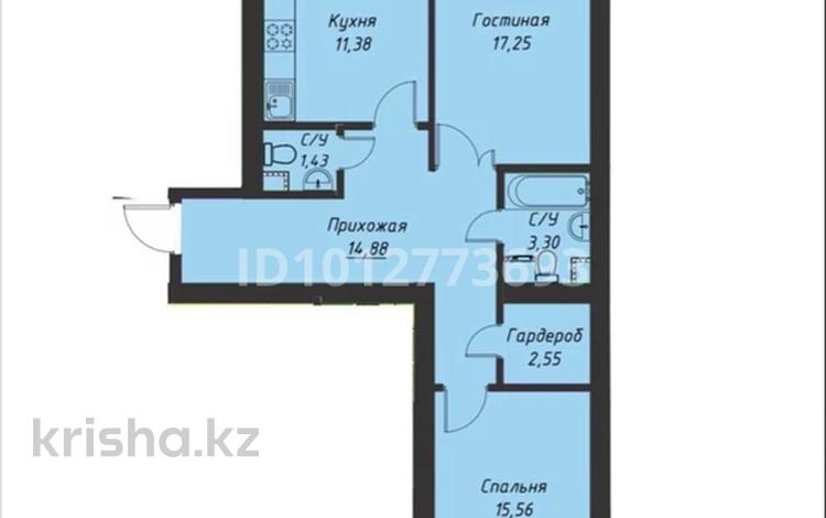 2-бөлмелі пәтер · 70 м² · 5/5 қабат, мкр Уркер 128, бағасы: 27.5 млн ₸ в Астане, Нура р-н — фото 2