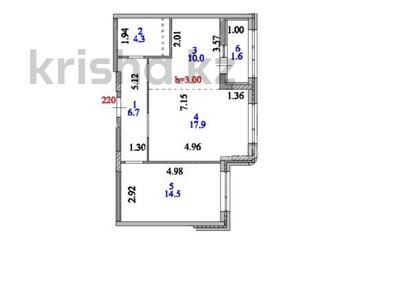 2-бөлмелі пәтер · 55 м² · 6/9 қабат, Ахмет Байтурсынулы 10/3, бағасы: 34.5 млн ₸ в Астане, Сарайшык р-н