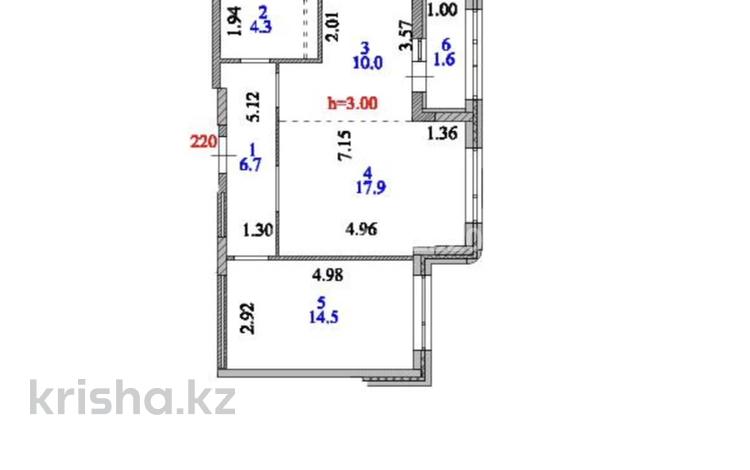 2-бөлмелі пәтер · 55 м² · 6/9 қабат, Ахмет Байтурсынулы 10/3, бағасы: 34.5 млн ₸ в Астане, Сарайшык р-н — фото 2