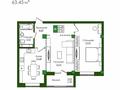 2-комнатная квартира · 69 м² · 4/9 этаж, E-779 32 за 35 млн ₸ в Астане, Есильский р-н — фото 14