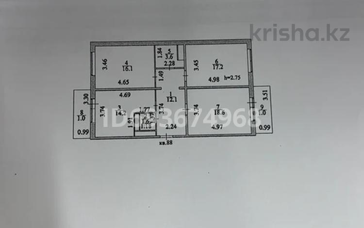 3-комнатная квартира, 85 м², Е-117 35 за 32 млн 〒 в Астане, Есильский р-н — фото 2