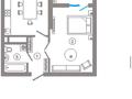 1-бөлмелі пәтер · 43 м² · 3/4 қабат, Жумекен Нажимеденов 33, бағасы: 22 млн ₸ в Астане, Сарайшык р-н — фото 4