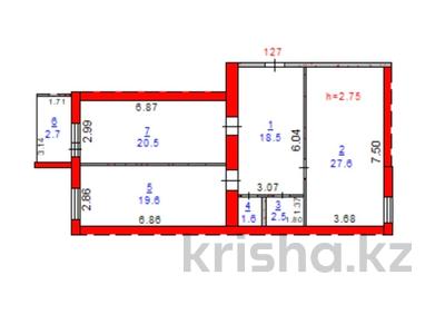 2-комнатная квартира · 93 м² · 1/5 этаж, Промышленная 50 за ~ 34.4 млн ₸ в Костанае