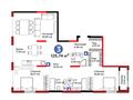 3-комнатная квартира · 125.74 м², мкр Рахат, мкр. Рахат, ул. Култобе 1/2 за ~ 206.7 млн ₸ в Алматы, Наурызбайский р-н — фото 3