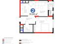 2-комнатная квартира · 52 м² · 23/27 этаж, Туран 41 — Сыганак за 44 млн ₸ в Астане, Нура р-н — фото 3