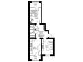 2-комнатная квартира · 62.43 м², 160 квартал, 32-ая улица за ~ 18.1 млн 〒 в Туркестане — фото 3