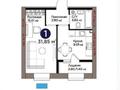 1-комнатная квартира · 32 м² · 4/9 этаж, Шоссе Коргалжын 24/2 за 18.9 млн ₸ в Астане, Нура р-н