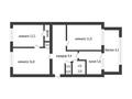 3-комнатная квартира · 63.9 м² · 1/5 этаж, кобыланды батыра за 17 млн ₸ в Костанае — фото 6