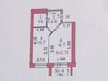 1-бөлмелі пәтер · 35.1 м² · 3/6 қабат, Юбилейный 44, бағасы: 18 млн ₸ в Костанае — фото 2