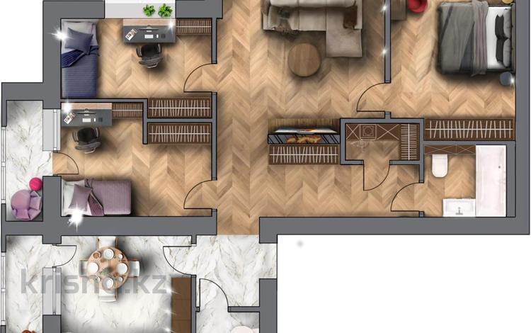 4-бөлмелі пәтер · 105.25 м² · 3/7 қабат, Набережная 23 — Шухова, бағасы: ~ 50.5 млн ₸ в Петропавловске — фото 2