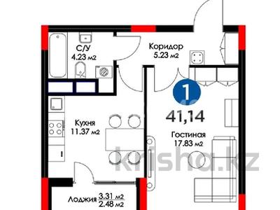1-комнатная квартира, 41.13 м², 5/9 этаж, Абылхаир хана 69 — Жумагалиева за 25.5 млн 〒 в Атырау