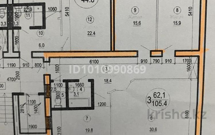 3-комнатная квартира · 105 м² · 4/7 этаж, 32В мкр 68 участок за 21 млн ₸ в Актау — фото 2