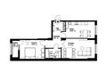 2-бөлмелі пәтер · 69.8 м² · 6/18 қабат, Е-36 13 — Распашонка H блок, бағасы: ~ 36 млн ₸ в Астане, Нура р-н