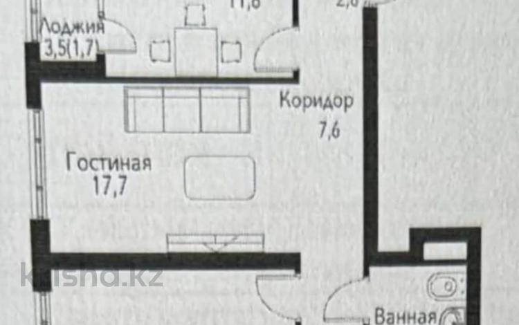 2-комнатная квартира · 66 м² · 11/12 этаж, Турара Рыскулова 2Б/1 за 41.5 млн ₸ в Алматы, Алатауский р-н — фото 2