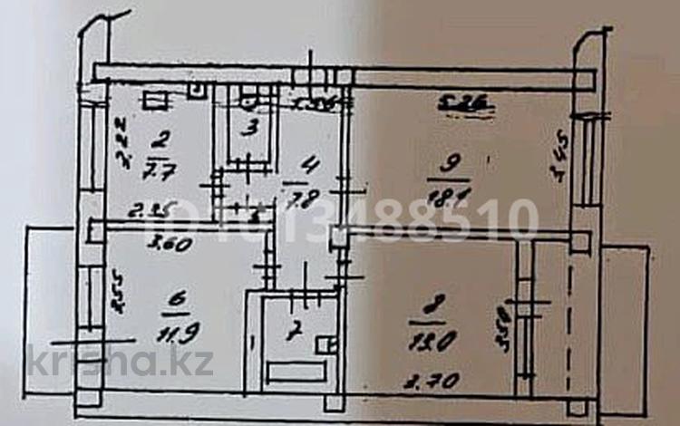 3-бөлмелі пәтер · 64.2 м² · 4/5 қабат, Жұлдыз-1 ш/а. 11, бағасы: 40 млн ₸ в Алматы, Турксибский р-н — фото 2