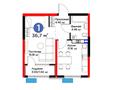 1-бөлмелі пәтер · 36.7 м², Туркия 3/1, бағасы: ~ 19.3 млн ₸ в Шымкенте, Абайский р-н — фото 3