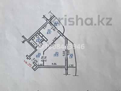 1-бөлмелі пәтер · 44.3 м² · 9/12 қабат, мкр Нуркент 52, бағасы: 28 млн ₸ в Алматы, Алатауский р-н