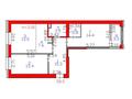 3-комнатная квартира · 70 м² · 3/9 этаж, Култегин 4 — Кирпичный дом - планировка распашонка за 48.5 млн 〒 в Астане, Нура р-н — фото 32