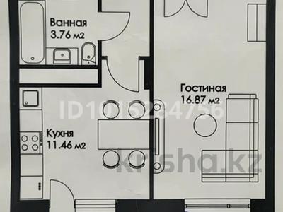 1-бөлмелі пәтер · 45.11 м² · 6/9 қабат, Нажимеденова 29, бағасы: 20 млн ₸ в Астане, Алматы р-н