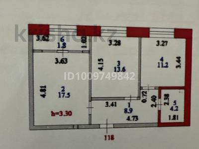 2-бөлмелі пәтер · 58.6 м² · 3/6 қабат, Ивана Панфилова 85, бағасы: ~ 38 млн ₸ в Астане, Сарайшык р-н