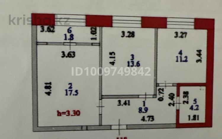 2-бөлмелі пәтер · 58.6 м² · 3/6 қабат, Ивана Панфилова 85, бағасы: ~ 38 млн ₸ в Астане, Сарайшык р-н — фото 2