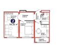 2-комнатная квартира · 56.35 м² · 7/9 этаж, Аль-Фараби 46/21 за 39 млн ₸ в Астане, Есильский р-н — фото 3