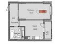 1-комнатная квартира, 41.3 м², К. Мухамедханова за 19.8 млн 〒 в Астане, Нура р-н — фото 2