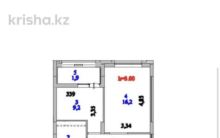 1-бөлмелі пәтер · 37.4 м² · 12/12 қабат, Казыбек би 41 — школа 45, бағасы: 23 млн ₸ в Астане, Нура р-н — фото 2