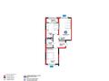 2-бөлмелі пәтер · 64 м², Калдаякова, бағасы: ~ 31.8 млн ₸ в Шымкенте, Туран р-н