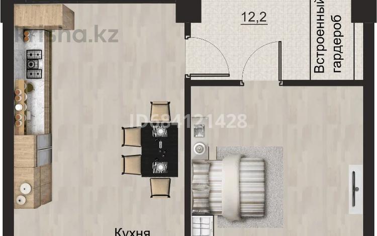 1-комнатная квартира, 55.24 м², 3/3 этаж, мкр Курамыс 78 за 33 млн 〒 в Алматы, Наурызбайский р-н — фото 2