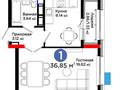 1-бөлмелі пәтер · 37 м² · 9/17 қабат, Улы Дала, бағасы: 25.5 млн ₸ в Астане, Нура р-н — фото 3