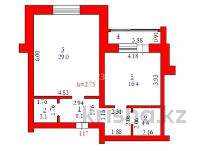 1-бөлмелі пәтер · 63.8 м² · 3/9 қабат, мкр. Алтын орда 19Г, бағасы: ~ 22.3 млн ₸ в Актобе