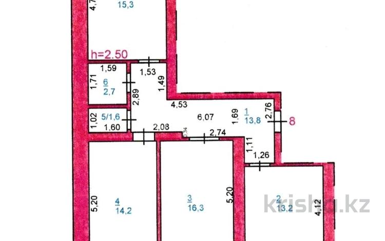 3-комнатная квартира, 80.8 м², 3/9 этаж, Ладожская 13 — Ладожская - Камзина за 30 млн 〒 в Павлодаре — фото 2