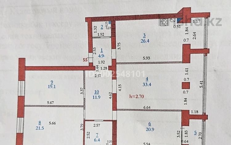 4-бөлмелі пәтер · 151 м² · 4/5 қабат, мкр. Алтын орда, Ораза Татеулы 2а — Между парком здоровья и ледовой ареной., бағасы: 60 млн 〒 в Актобе — фото 2