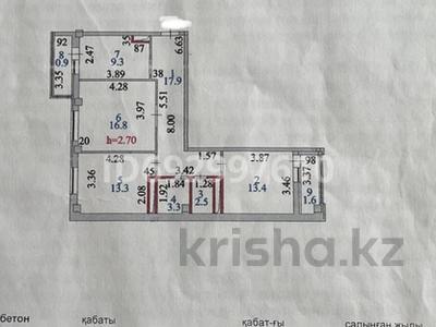 3-бөлмелі пәтер, 80 м², 3/9 қабат, Айтматова 29а — Сыганак Айтматова, бағасы: 31 млн 〒 в Астане, Есильский р-н